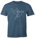 Herren T-Shirt Polygon Origami Vogel Bird Moonworks®preview