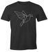 Herren T-Shirt Polygon Origami Vogel Bird Moonworks®preview