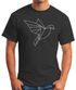 Herren T-Shirt Polygon Origami Vogel Bird Moonworks®preview