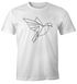 Herren T-Shirt Polygon Origami Vogel Bird Moonworks®preview