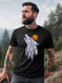 Herren T-Shirt Polygon Print Wolf Wald Outdoor Adventure Natur Tiermotiv Fashion Streetstyle Neverless®preview