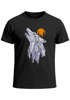 Herren T-Shirt Polygon Print Wolf Wald Outdoor Adventure Natur Tiermotiv Fashion Streetstyle Neverless®preview