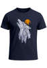 Herren T-Shirt Polygon Print Wolf Wald Outdoor Adventure Natur Tiermotiv Fashion Streetstyle Neverless®preview