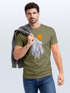 Herren T-Shirt Polygon Print Wolf Wald Outdoor Adventure Natur Tiermotiv Fashion Streetstyle Neverless®preview