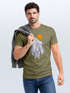Herren T-Shirt Polygon Print Wolf Wald Outdoor Adventure Natur Tiermotiv Fashion Streetstyle Neverless®preview
