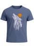 Herren T-Shirt Polygon Print Wolf Wald Outdoor Adventure Natur Tiermotiv Fashion Streetstyle Neverless®preview
