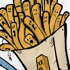 Herren T-Shirt Pommes Frittes Ketchup lustige Comic Zeichnung Fast-Food Fun-Shirt Spruch lustig Moonworks®preview