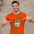 Herren T-Shirt Pommes Frittes Ketchup lustige Comic Zeichnung Fast-Food Fun-Shirt Spruch lustig Moonworks®preview
