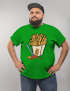 Herren T-Shirt Pommes Frittes Ketchup lustige Comic Zeichnung Fast-Food Fun-Shirt Spruch lustig Moonworks®preview