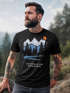 Herren T-Shirt Prinstshirt Berge Wandern Adventure Outdoor Minimalistischer Frontprint Retro Fashion Streetstyle Neverless®preview