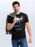Herren T-Shirt Prinstshirt Berge Wandern Adventure Outdoor Minimalistischer Frontprint Retro Fashion Streetstyle Neverless®preview