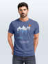 Herren T-Shirt Prinstshirt Berge Wandern Adventure Outdoor Minimalistischer Frontprint Retro Fashion Streetstyle Neverless®preview