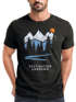 Herren T-Shirt Prinstshirt Berge Wandern Adventure Outdoor Minimalistischer Frontprint Retro Fashion Streetstyle Neverless®preview