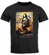 Herren T-Shirt Print Aufdruck Mona Lisa Parodie Meme Kapuzen-Pullover Männer lustige Motive Fun-Shirt Moonworks®preview