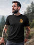 Herren T-Shirt Print Logo Badge Landschaft Natur Berge Wandern Outdoor Fashion Neverless®preview