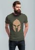Herren T-Shirt Print Sparta-Helm Aufdruck Gladiator Krieger Warrior Spartaner Fashion Streetstyle Neverless®preview