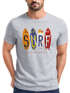 Herren T-Shirt Print Surfboards California Surfing Ocean Drive Sommer Strand Fashion Streetstyle Neverless®preview