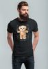 Herren T-Shirt Print Teddy Bär DaVinci Meme Parodie Fashion Streetstyle Neverless®preview