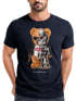 Herren T-Shirt Print Teddy Bär I'll bear back Meme Parodie Spruch Techwear Fashion Streetstyle Neverless®preview