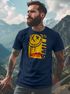 Herren T-Shirt Printshirt Smile Graffiti Design Drippy Face Männer Fashion Streetstyle Neverless®preview
