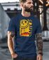 Herren T-Shirt Printshirt Smile Graffiti Design Drippy Face Männer Fashion Streetstyle Neverless®preview