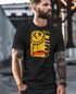 Herren T-Shirt Printshirt Smile Graffiti Design Drippy Face Männer Fashion Streetstyle Neverless®preview
