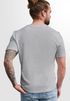 Herren T-Shirt Printshirt Spruch Good Vibes Only Skelett-Motiv Sommer Frontprint Fashion Streetstyle Neverless®preview