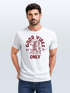 Herren T-Shirt Printshirt Spruch Good Vibes Only Skelett-Motiv Sommer Frontprint Fashion Streetstyle Neverless®preview