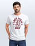Herren T-Shirt Printshirt Spruch Good Vibes Only Skelett-Motiv Sommer Frontprint Fashion Streetstyle Neverless®preview