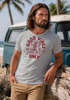 Herren T-Shirt Printshirt Spruch Good Vibes Only Skelett-Motiv Sommer Frontprint Fashion Streetstyle Neverless®preview