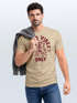 Herren T-Shirt Printshirt Spruch Good Vibes Only Skelett-Motiv Sommer Frontprint Fashion Streetstyle Neverless®preview