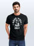 Herren T-Shirt Printshirt Spruch Good Vibes Only Skelett-Motiv Sommer Frontprint Fashion Streetstyle Neverless®preview