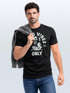 Herren T-Shirt Printshirt Spruch Good Vibes Only Skelett-Motiv Sommer Frontprint Fashion Streetstyle Neverless®preview