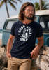 Herren T-Shirt Printshirt Spruch Good Vibes Only Skelett-Motiv Sommer Frontprint Fashion Streetstyle Neverless®preview