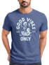 Herren T-Shirt Printshirt Spruch Good Vibes Only Skelett-Motiv Sommer Frontprint Fashion Streetstyle Neverless®preview
