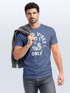 Herren T-Shirt Printshirt Spruch Good Vibes Only Skelett-Motiv Sommer Frontprint Fashion Streetstyle Neverless®preview