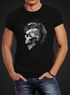 Herren T-Shirt Punk Mohawk Skull Totenkopf Irokese Shirt Slim Fit Neverless®preview