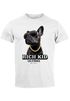 Herren T-Shirt Rich Kid California ironisches Statement Bulldogge Fashion Streetstyle Neverless® preview