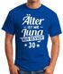 Herren T-Shirt runder Geburtstag Alter Älter ist wie Jung nur besser 30, 40, 50, 60, 65, 70, 75 oder 80 Jährigen Moonworks®preview