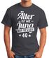Herren T-Shirt runder Geburtstag Alter Älter ist wie Jung nur besser 30, 40, 50, 60, 65, 70, 75 oder 80 Jährigen Moonworks®preview