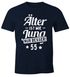 Herren T-Shirt runder Geburtstag Alter Älter ist wie Jung nur besser 30, 40, 50, 60, 65, 70, 75 oder 80 Jährigen Moonworks®preview