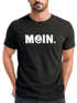 Herren T-Shirt Schriftzug Moin Dialekt Norden Hamburg Anker Print Fashion Streetstyle Neverless®preview