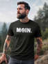 Herren T-Shirt Schriftzug Moin Dialekt Norden Hamburg Anker Print Fashion Streetstyle Neverless®preview