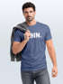 Herren T-Shirt Schriftzug Moin Dialekt Norden Hamburg Anker Print Fashion Streetstyle Neverless®preview