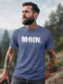 Herren T-Shirt Schriftzug Moin Dialekt Norden Hamburg Anker Print Fashion Streetstyle Neverless®preview