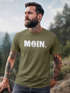 Herren T-Shirt Schriftzug Moin Dialekt Norden Hamburg Anker Print Fashion Streetstyle Neverless®preview