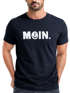 Herren T-Shirt Schriftzug Moin Dialekt Norden Hamburg Anker Print Fashion Streetstyle Neverless®preview