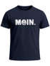 Herren T-Shirt Schriftzug Moin Dialekt Norden Hamburg Anker Print Fashion Streetstyle Neverless®preview