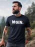 Herren T-Shirt Schriftzug Moin Dialekt Norden Hamburg Anker Print Fashion Streetstyle Neverless®preview