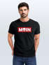 Herren T-Shirt Schriftzug Moin Skull Totenkopf Aufdruck Print Parodie Fashion Streetstyle Neverless®preview